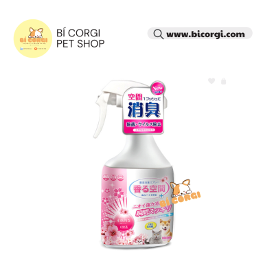 Xịt thơm phòng, khử mùi nước tiểu chó mèo enzyme sinh học hương hoa anh đào KOJIMA