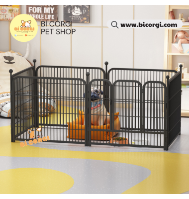 Chuồng Quây Nan Ống Sơn Tĩnh Điện Dành Cho Chó Lớn hai kích thước