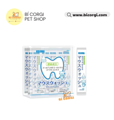 Nước súc miệng, làm thơm miệng KOJIMA dạng bịch 5ml cho thú cưng