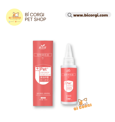 Dung dịch nhỏ tai vệ sinh ngăn ngừa viêm hôi tai chó mèo DORRIKEY 60ml