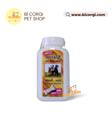 Canxi Thái SLEEKY bổ sung cho chó mèo, chắc khỏe xương 140 viên