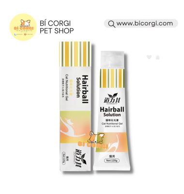 GEL DINH DƯỠNG CHO MÈO DORIKKEY Nutrition Gel tiêu búi lông cho mèo HAIR BALL solution  vitamin cho mèo