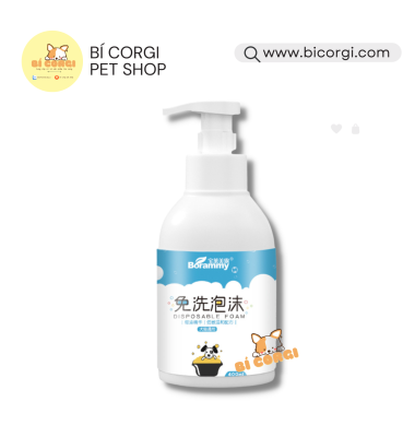Sữa tắm khô tạo bọt, vệ sinh cơ thể cho chó mèo Borammy