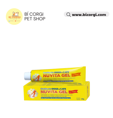 Gel dinh dưỡng Nuvita Gel 120g Thức ăn bổ sung vitamin - khoáng cho chó mèo