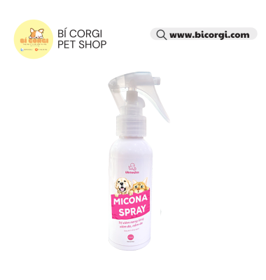 Xịt nấm da, viêm da, viêm nang lông, bong tróc bã nhờn Micona cho chó mèo - Vemedim 